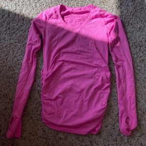 Pink lily lemon swiftly tech long sleeve